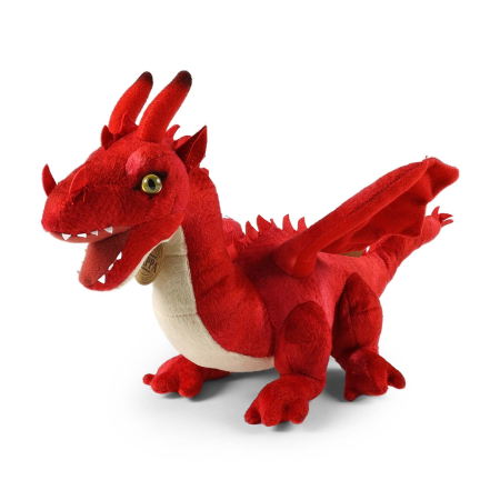 Animale salbatice - Dragon rosu de plus 40 cm ECO-FRIENDLY