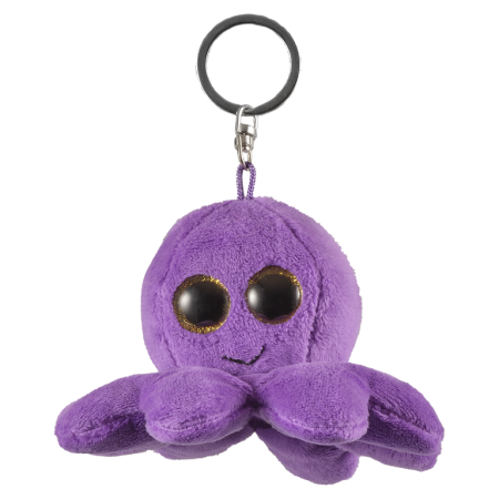 Animale marine - Glitter breloc caracatita violet 9 cm