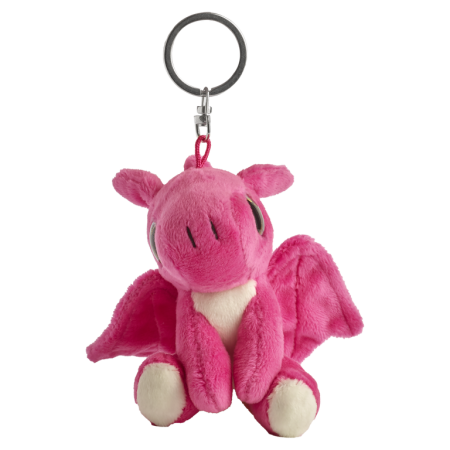Accesorii si cadouri cu animale - Glitter breloc dragon roz 9 cm