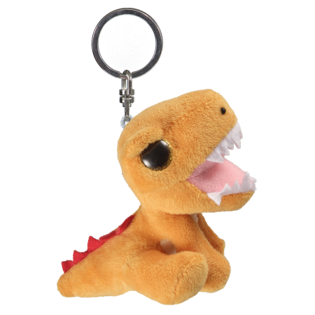 Dinozauri - Glitter breloc T-Rex portocalie 9 cm