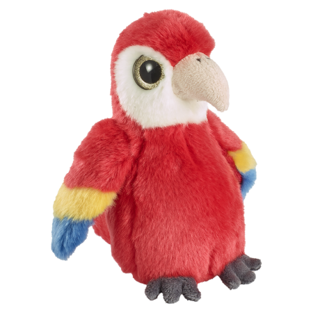 Pasari - Glitter Eyes Papagal rosu 20 cm