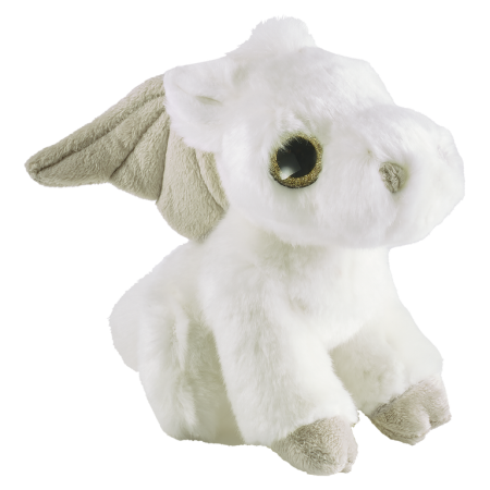 Glitter Eyes - Glitter Eyes Pegas alb cu aripi gri 20 cm