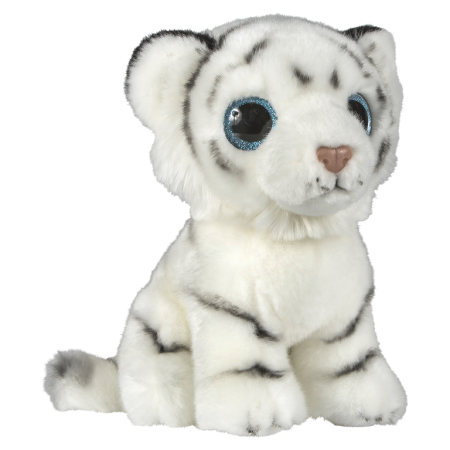 Animale salbatice - Glitter Eyes Tigru alb 20 cm