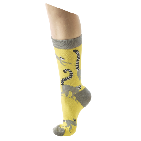 Animale salbatice - Lemur cu coada inelata Sosete marimea 22-26