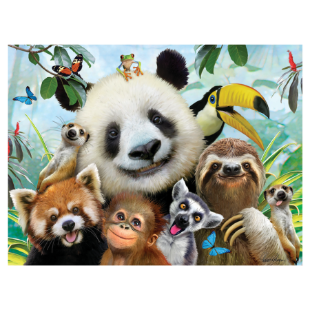 Puzzle-uri si jucarii educative - Puzzle 3D Zoo Selfie 63 piese 23x31