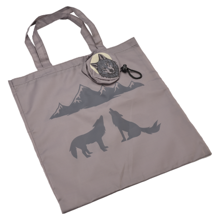 Totebags - Sacosa de cumparaturi rPET Wolf 40 x 41,5 cm