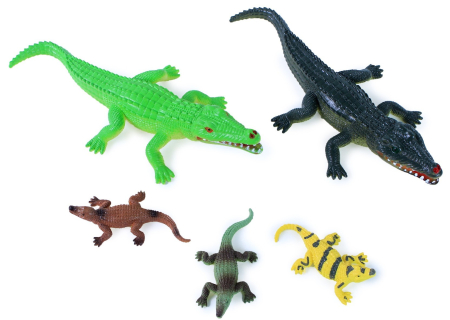Animals in Tubes - Set 5 crocodili la punga