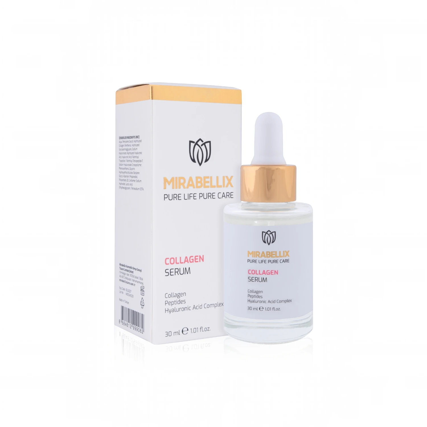 MIRABELLIX Ser cu Colagen si Complex de Acid Hialuronic pentru Fermitate si Hidratare, 30 ml [4]