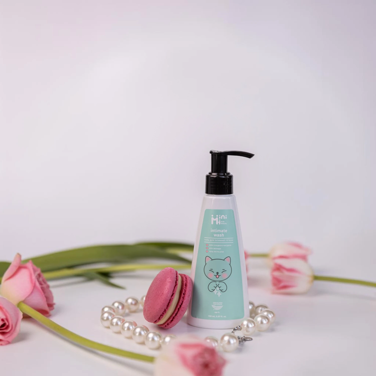 MINIMI Gel pentru Igiena Intima Copii cu Aloe Vera si Prebiotice, pH Neutru, 5+ ani, 150 ml [4]