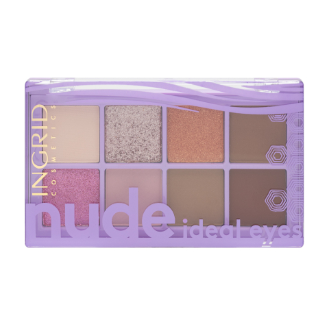 Machiaj - Paleta de farduri de pleoape Nude Ideal Eyes Ingrid Cosmetics, 02 Multicolor, 10 g