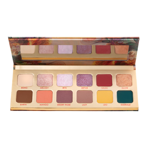 Paleta de farduri pentru pleoape Good Vibes cu 12 culori, Multicolor [1]