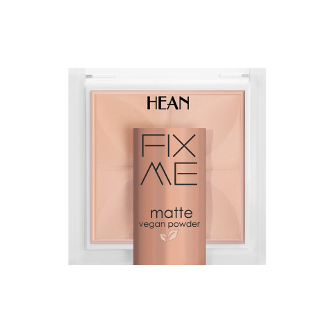Machiaj - Pudra vegana compacta Fix Me Matte, 063 Bej inchis, 8 g