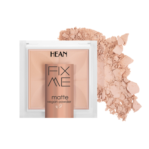 Pudra vegana compacta Fix Me Matte, 063 Bej inchis, 8 g [1]