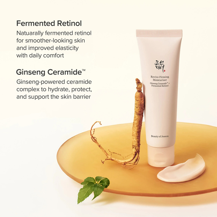 BEAUTY OF JOSEON Revive Firming Moisturizer Ginseng + Retinol (60 ml) – Cremă de față cu retinol fermentat și ceramide pentru fermitate, hidratare intensă și regenerarea barierei cutanate [4]