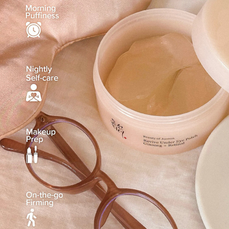 BEAUTY OF JOSEON Revive Under Eye Patch Ginseng + Retinal (60 buc) – Benzi hidratante cu retinal și ginseng pentru reducerea ridurilor și regenerarea zonei ochilor [3]