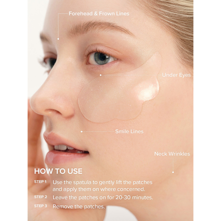 BEAUTY OF JOSEON Revive Under Eye Patch Ginseng + Retinal (60 buc) – Benzi hidratante cu retinal și ginseng pentru reducerea ridurilor și regenerarea zonei ochilor [7]