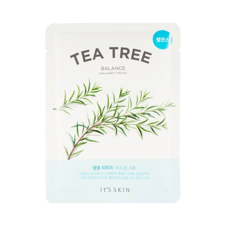 Hidratare - IT'S SKIN The Fresh Tea Tree (18 g) – Mască de față cu extract de arbore de ceai și vitamine pentru calmarea iritațiilor, reducerea impurităților și curățarea porilor