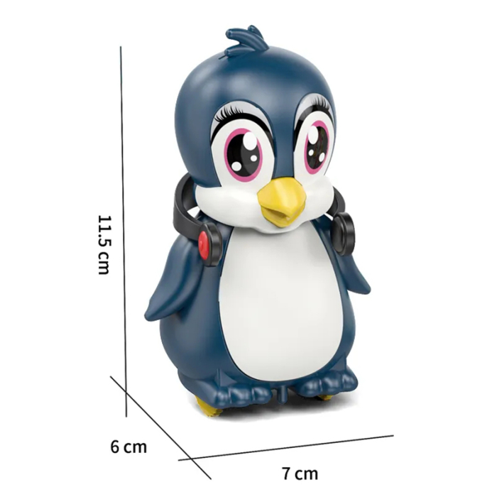 Set cu 4 Pinguini "Mama si Puii" magnetici care merg si canta [3]