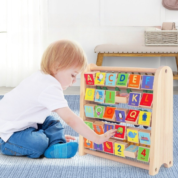 Abac din lemn cu alfabet și cifre [3]