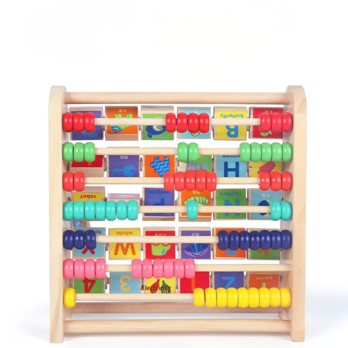 Abac din lemn cu alfabet și cifre [2]