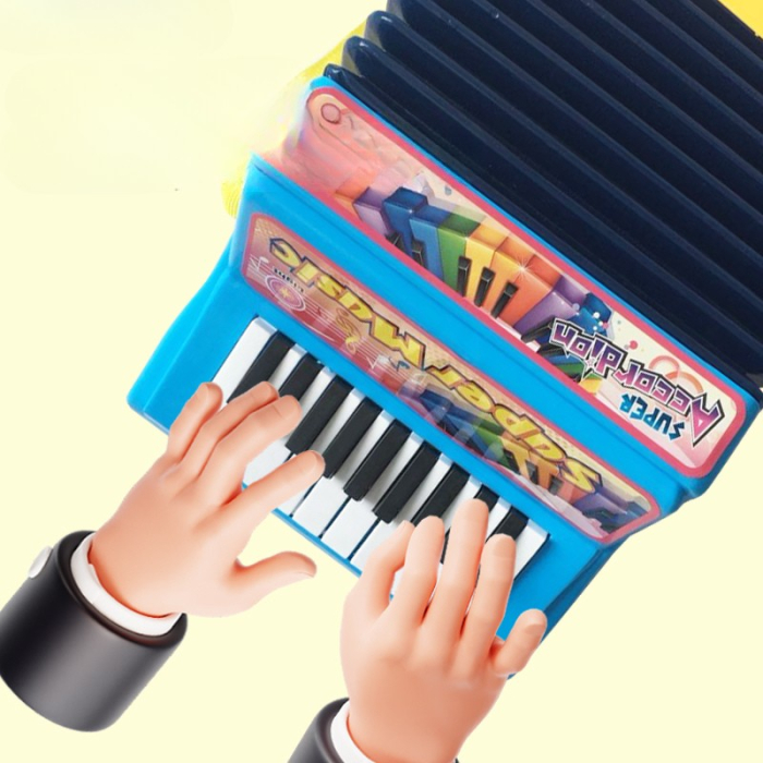 Acordeon jucarie pe baterii pentru copii – 3+ [3]