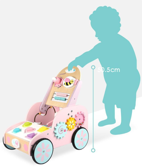 Antepremergător din lemn cu forme geometrice – Centru de activități pentru primii pași [4]