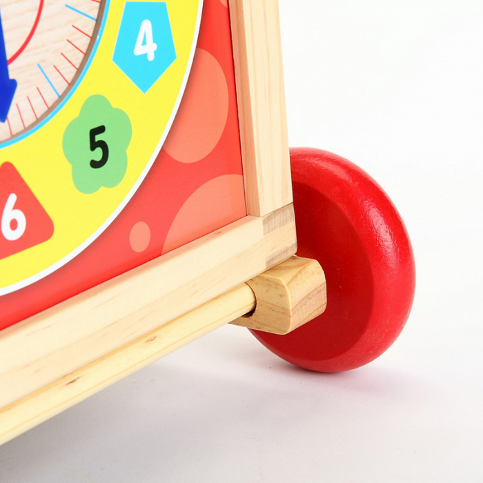 Antepremergator din lemn + Cub educativ multi-activitati Montessori 6‑în‑1 [4]