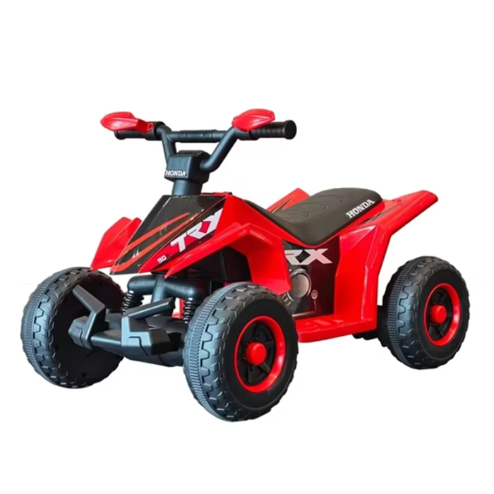 ATV electric pentru copii cu remorcă, roți rezistente și design off-road - Roșu [5]