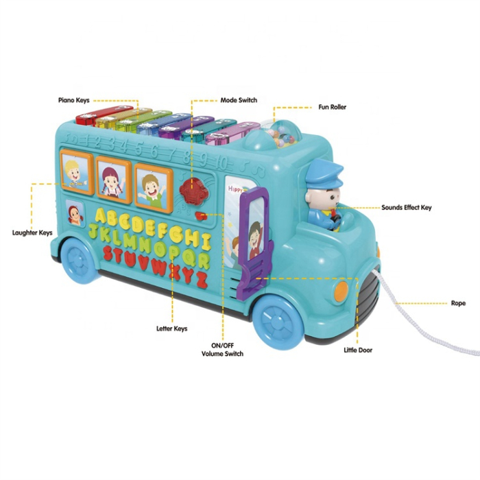 Autobuz educativ interactiv pentru copii cu litere, sunete și activități senzoriale [4]