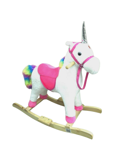 Balansoar Unicorn Rainbow din pluș [1]