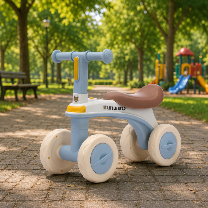 Bicicletă de echilibru Little Bear Ride pentru copii – Bleu [2]