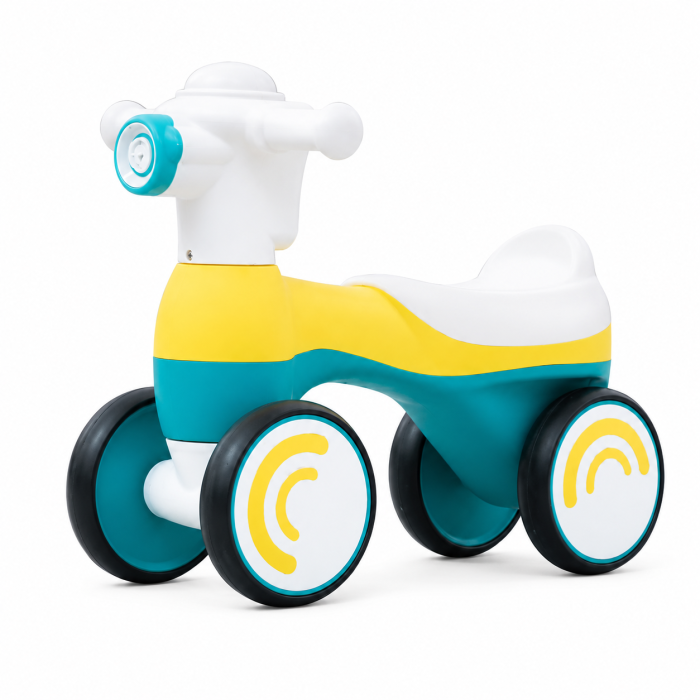 Bicicletă ride-on cu baloane de săpun, muzică și lumini - Verde [4]