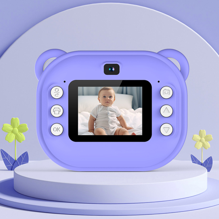 Camera foto/video pentru copii cu imprimantă foto instantanee, filtre si jocuri [5]