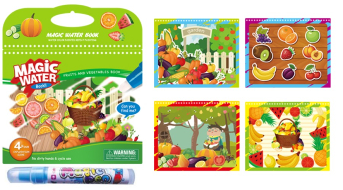 Carte de colorat cu apă - Fructe si legume [2]