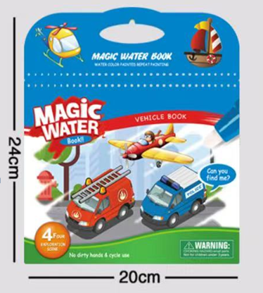 Carte de colorat cu apă - Vehicule [3]