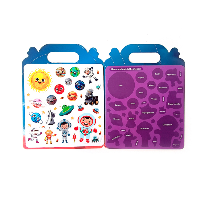 Carte educativă cu stickere reutilizabile – Explorarea spațiului (40 piese) [3]