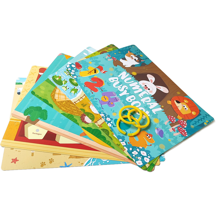 Carte educativă reutilizabilă Busy Book – Numere și învățare timpurie [3]