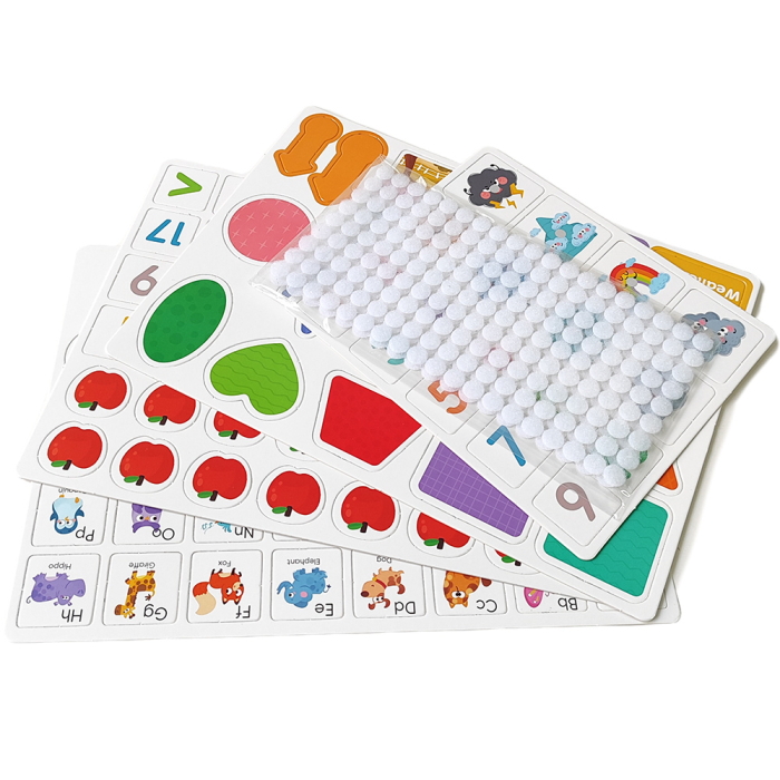 Carte educativă reutilizabilă Busy Book – Numere și învățare timpurie [4]