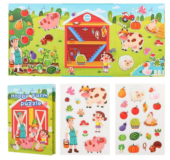 Puzzle magnetic tip carte - Ferma animalelor [2]