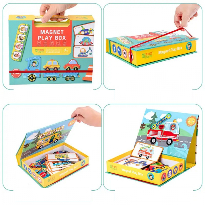 Carte magnetica Vehicule – Puzzle educativ vehicule magnetic | ZukiToys.ro [2]