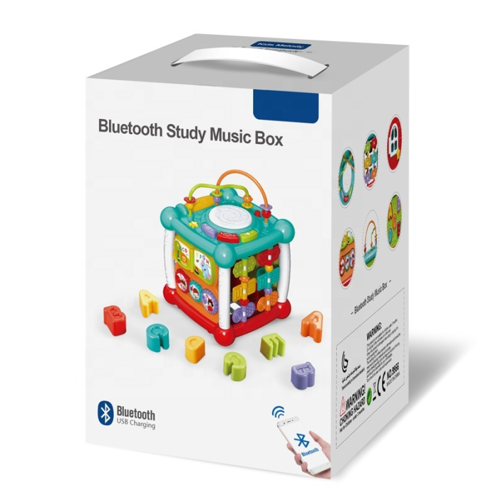 Centru de activități pentru copii cu sortare forme, sunete, Bluetooth și încărcare USB [3]