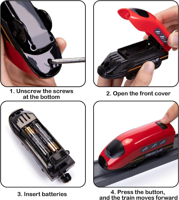 Circuit tren electric Pompieri – Trenulet magnetic 3+ [6]