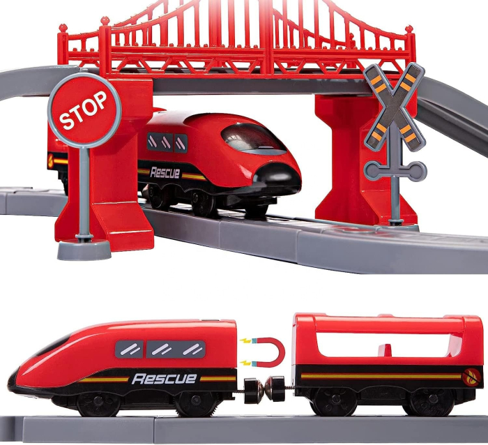 Circuit tren electric Pompieri – Trenulet magnetic 3+ [2]