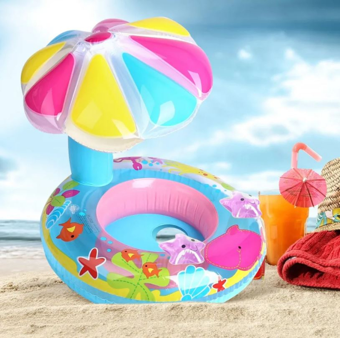 Colac bebe pentru înot cu protecție solară – model Stea de Mare [3]