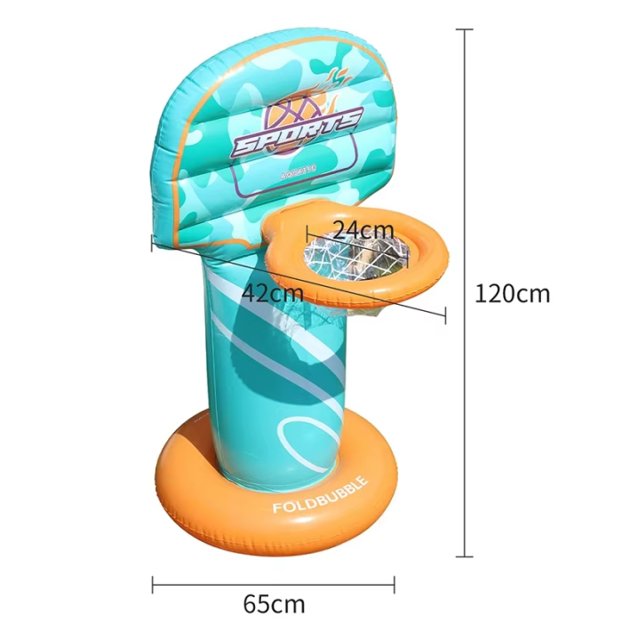 Coș de baschet gonflabil pentru piscină si curte cu minge inclusă [4]