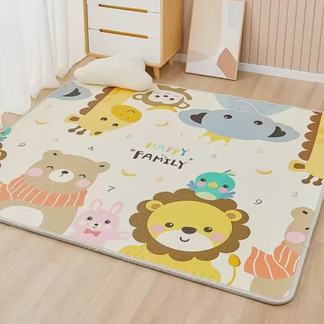 Covoraș pliabil de joacă din spumă – 2 fețe, 180×200 cm, model Happy Family [3]