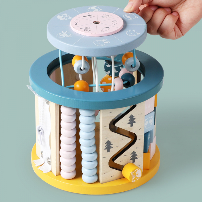 Cub educativ lemn 11 in 1 – activitati Montessori [7]