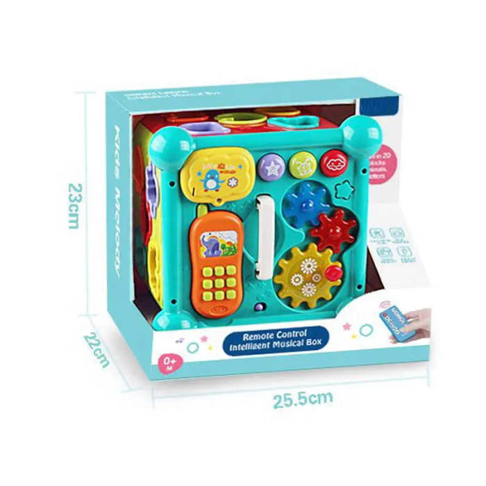 Cub educativ interactiv 8 în 1 pentru copii cu telecomandă, lumini, sunete și activități multiple [5]