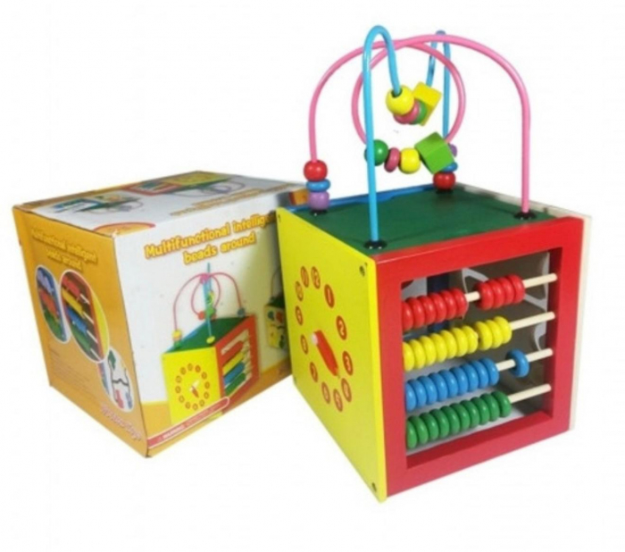 Cub educativ Montessori 5 in 1 activitati copii 1-3 ani [4]