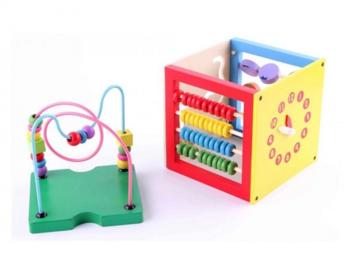 Cub educativ Montessori 5 in 1 activitati copii 1-3 ani [3]